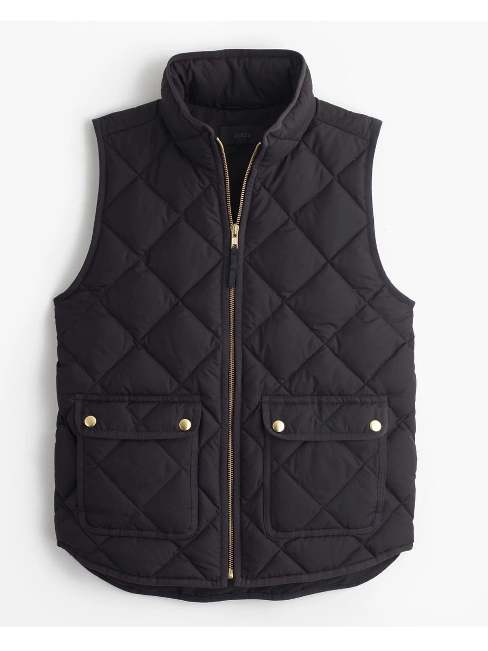 NWT: JCREW Black Quilted Down Vest